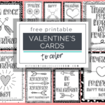 Printable Valentine Cards To Color The Kitchen Table Classroom