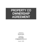 Property Co Ownership Agreement Template Google Docs Word Apple Pages Template