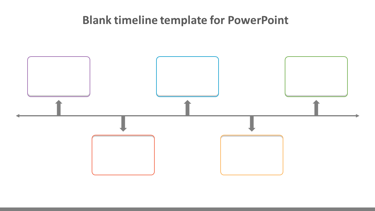 Ready To Use Blank Timeline Template For PowerPoint
