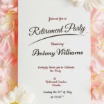 Retirement Invitation Word Templates Design Free Download Template