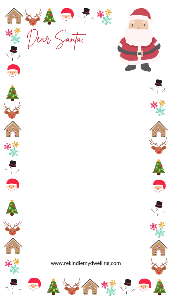 Santa Claus Letter Template Printable