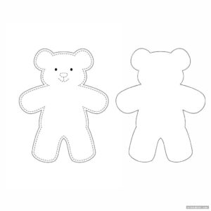 Simple Printable Teddy Bear Sewing Pattern Teddy Bear Sewing Pattern ...
