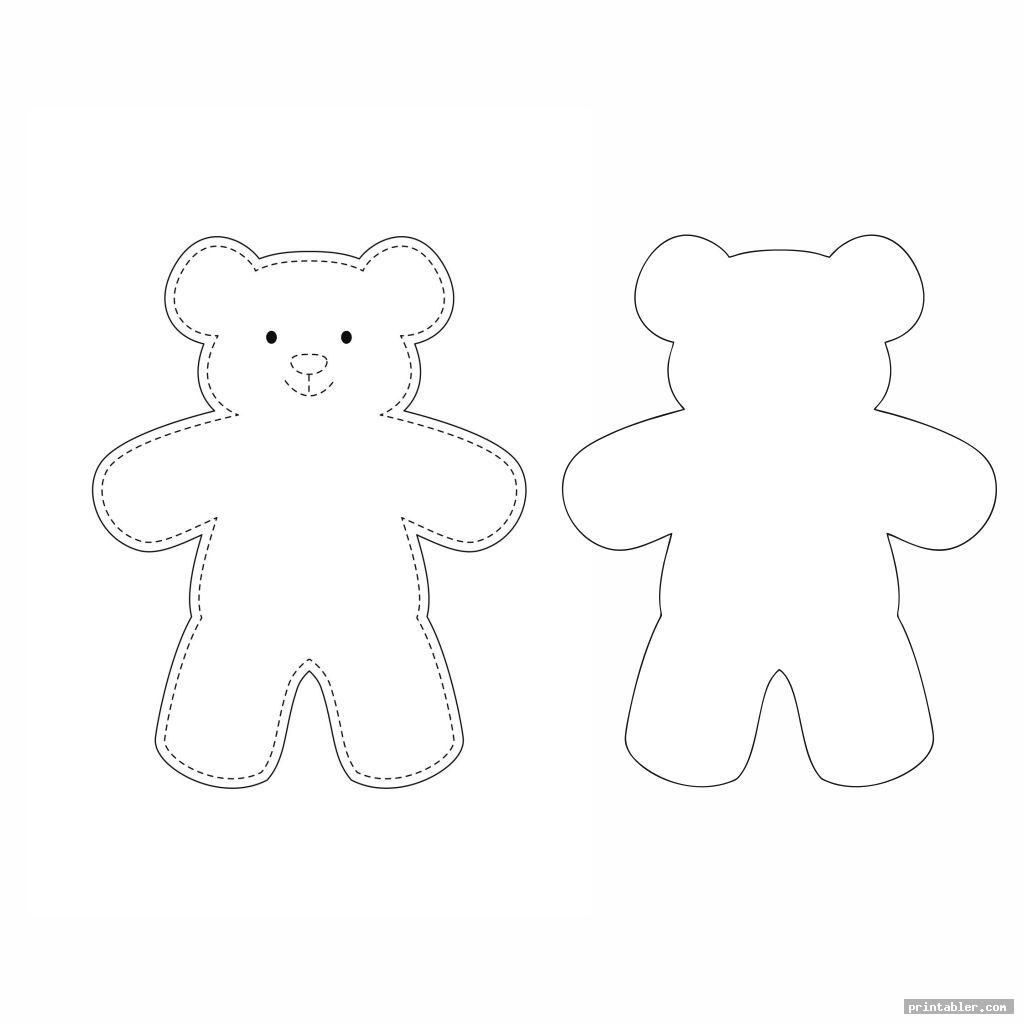 Simple Printable Teddy Bear Sewing Pattern Teddy Bear Sewing Pattern Bear Patterns Sewing Bear Patterns Free