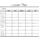 Simple Weekly Lesson Plan Template Preschool PreK Etsy de