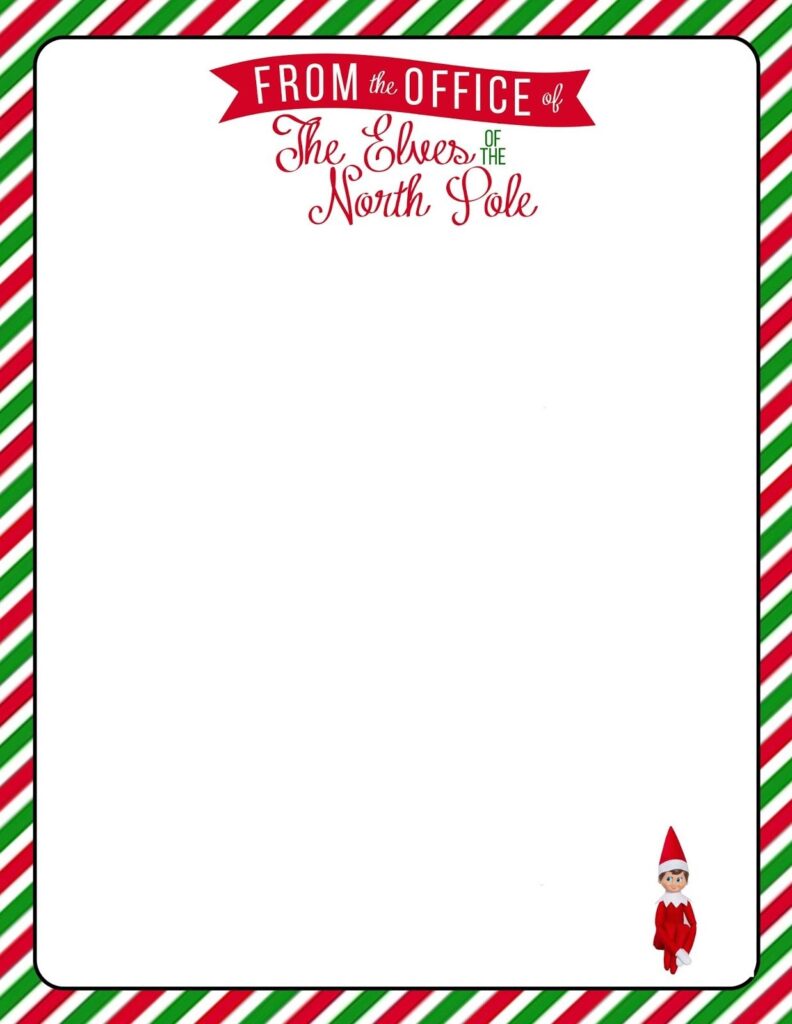 Printable Elf Letter Templates