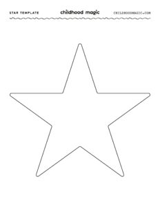 Star Shape Template Free Printable Childhood Magic - Fillable Form 2025