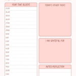 Ten Time Blocking Templates FREE Printable Downloads Y Samphy