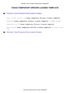 Texas Id Template Fill Online Printable - Texas Id Template Fill Online Printable Fillable Blank Pdffiller 226x300 