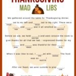 Thanksgiving Mad Libs Jac Of All Things