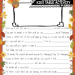 Thanksgiving Mad Libs Party Like A Cherry