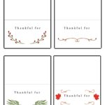 Thanksgiving Place Cards Free Printables Just Customize Print