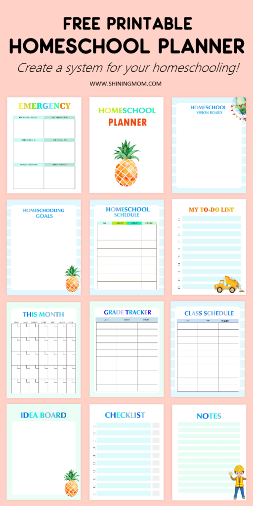 Free Homeschool Planner Printable