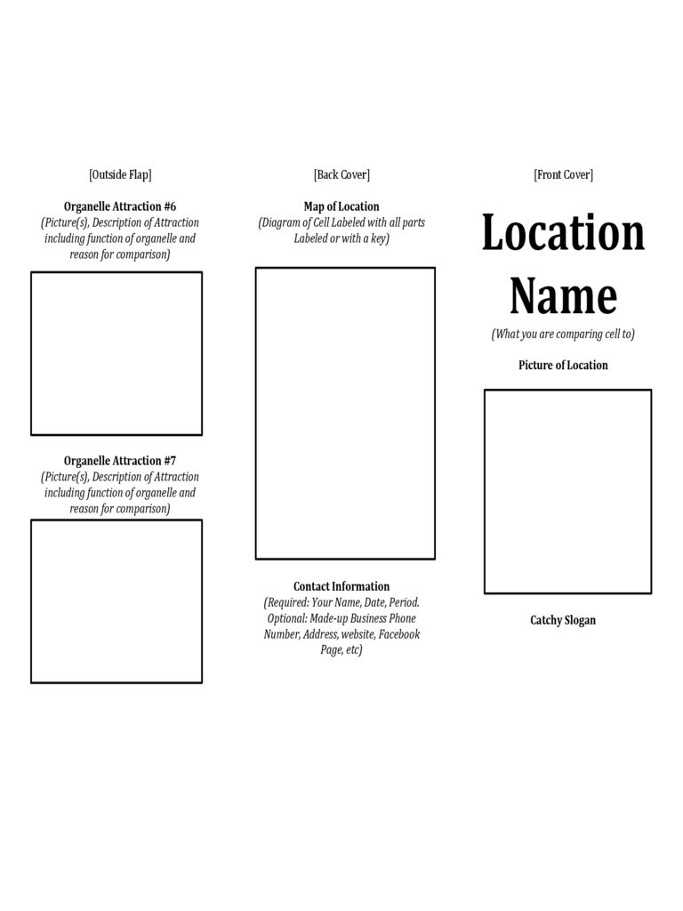 Free Printable Travel Brochure Template For Students