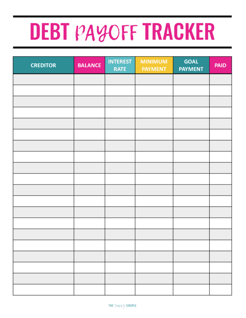 The Ultimate Debt Payoff Planner That Will Help You Crush Your Debt