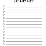 To Do List Free Printable PDF Templates Things To Do DIY Projects Patterns Monograms Designs Templates