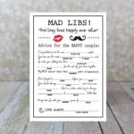 Wedding Mad Libs DIY Printable File Marriage Advice Funny Etsy de