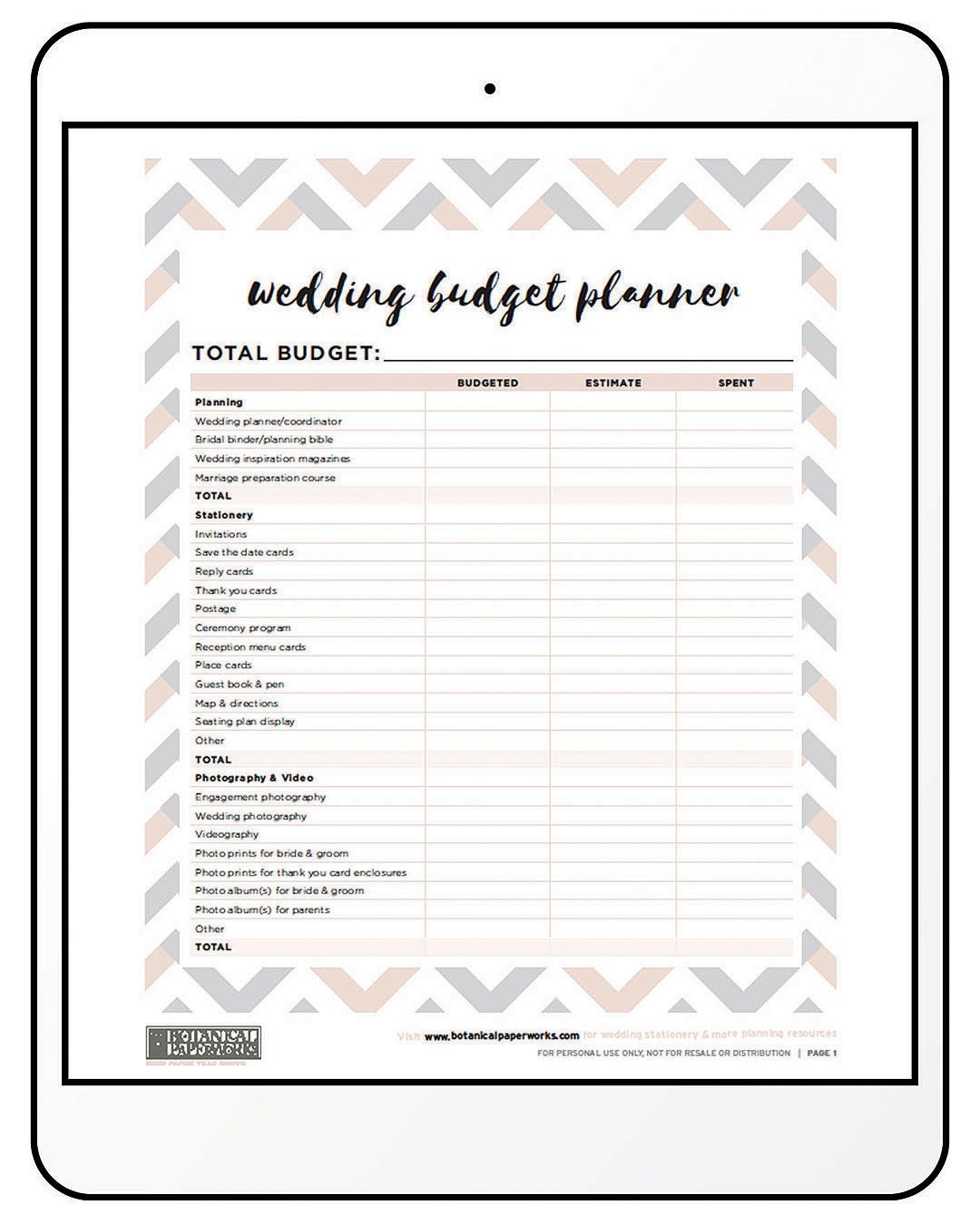 Wedding Planning Printables Free Templates To Keep You Organized