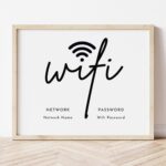 Wifi Password Sign Printable Editable Free Wifi Sign Etsy de