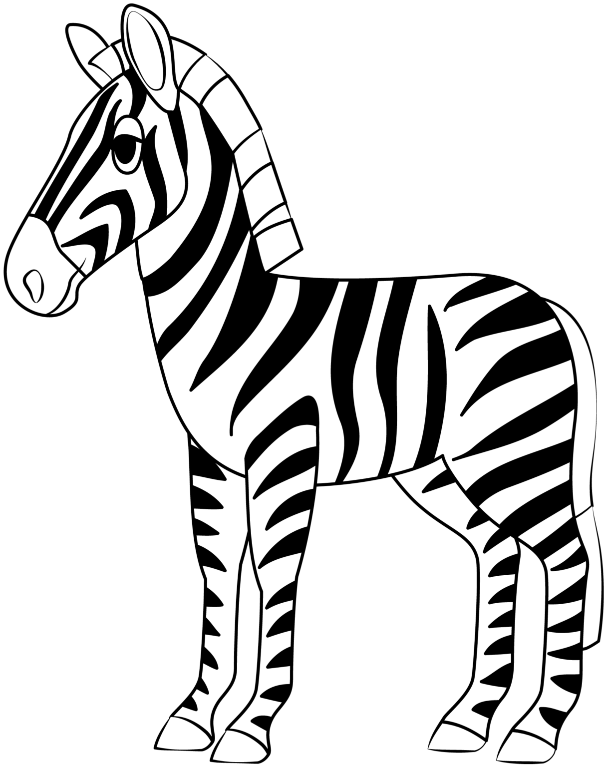 Zebra Printable Template Free Printable Papercraft Templates - Fillable ...