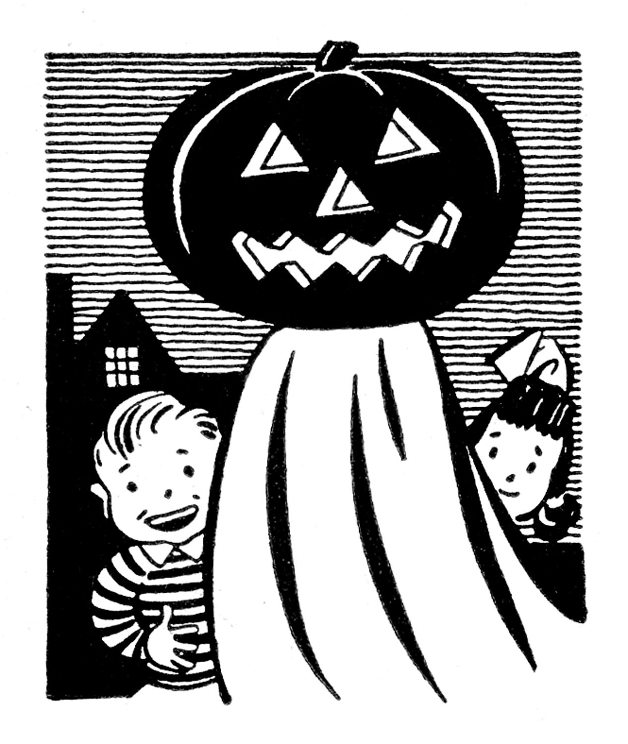 Free Printable Vintage Halloween Clip Art