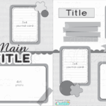 12x12 Two Page Free Printable Scrapbook Layout
