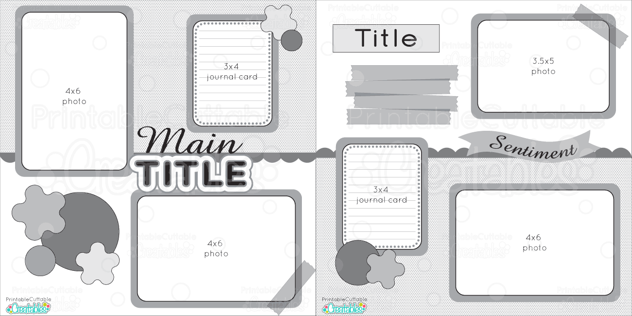 Scrapbook Templates Printable