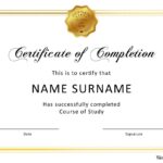 23 Free Certificate Of Completion Templates Word PowerPoint