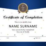 23 Free Certificate Of Completion Templates Word PowerPoint