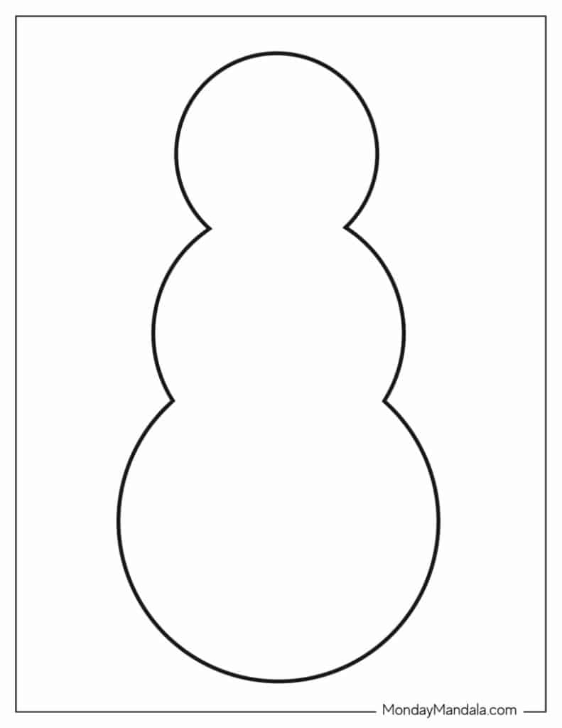 Snowman Templates Printable