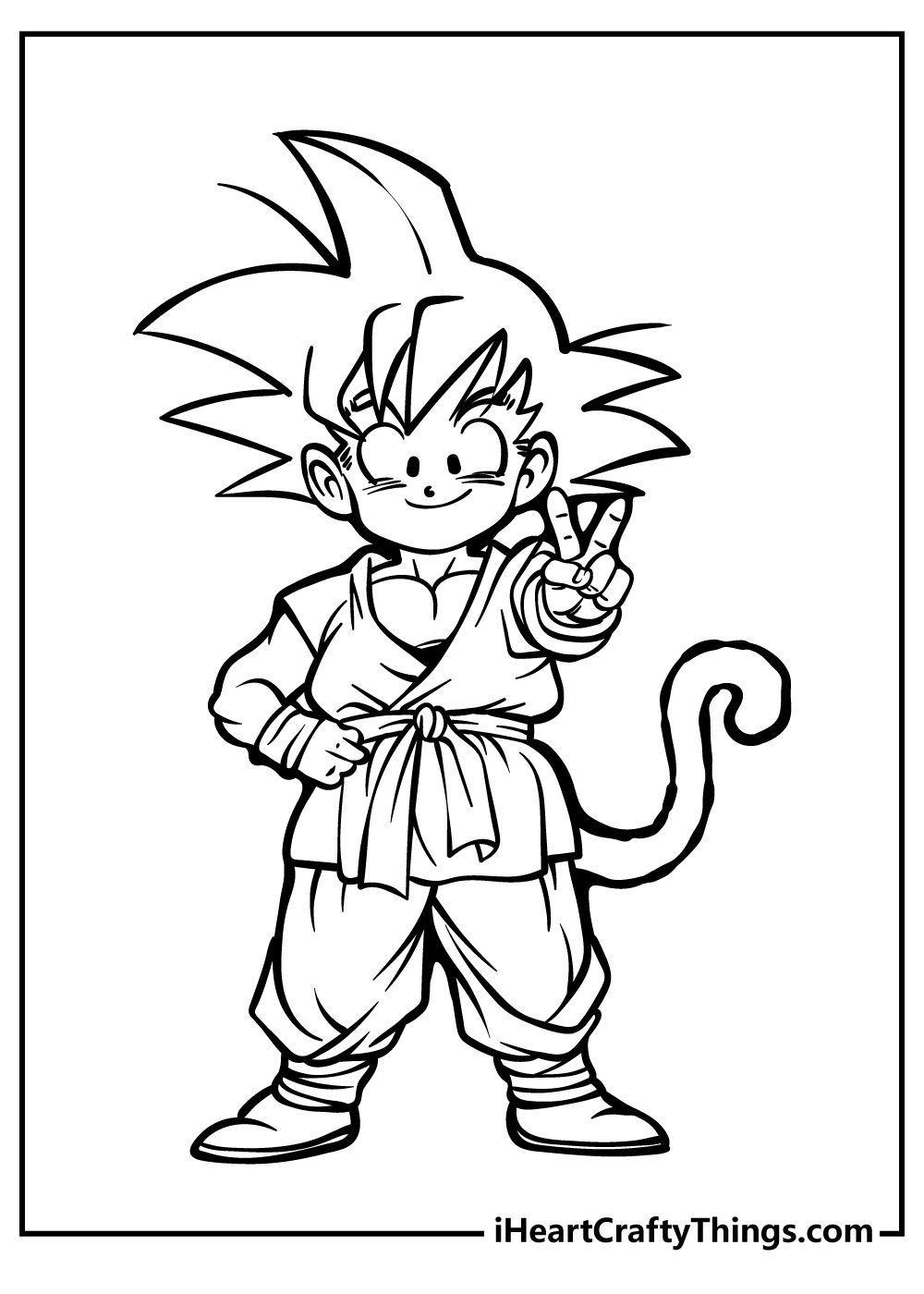 30 Goku Coloring Pages Easy Free PDF Printables For Kids 