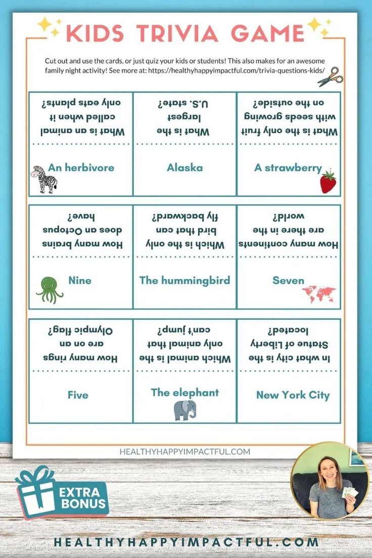 5Th Grade Trivia Questions And Answers Printable