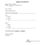 36 Free Doctor Note Templates for Work Or School