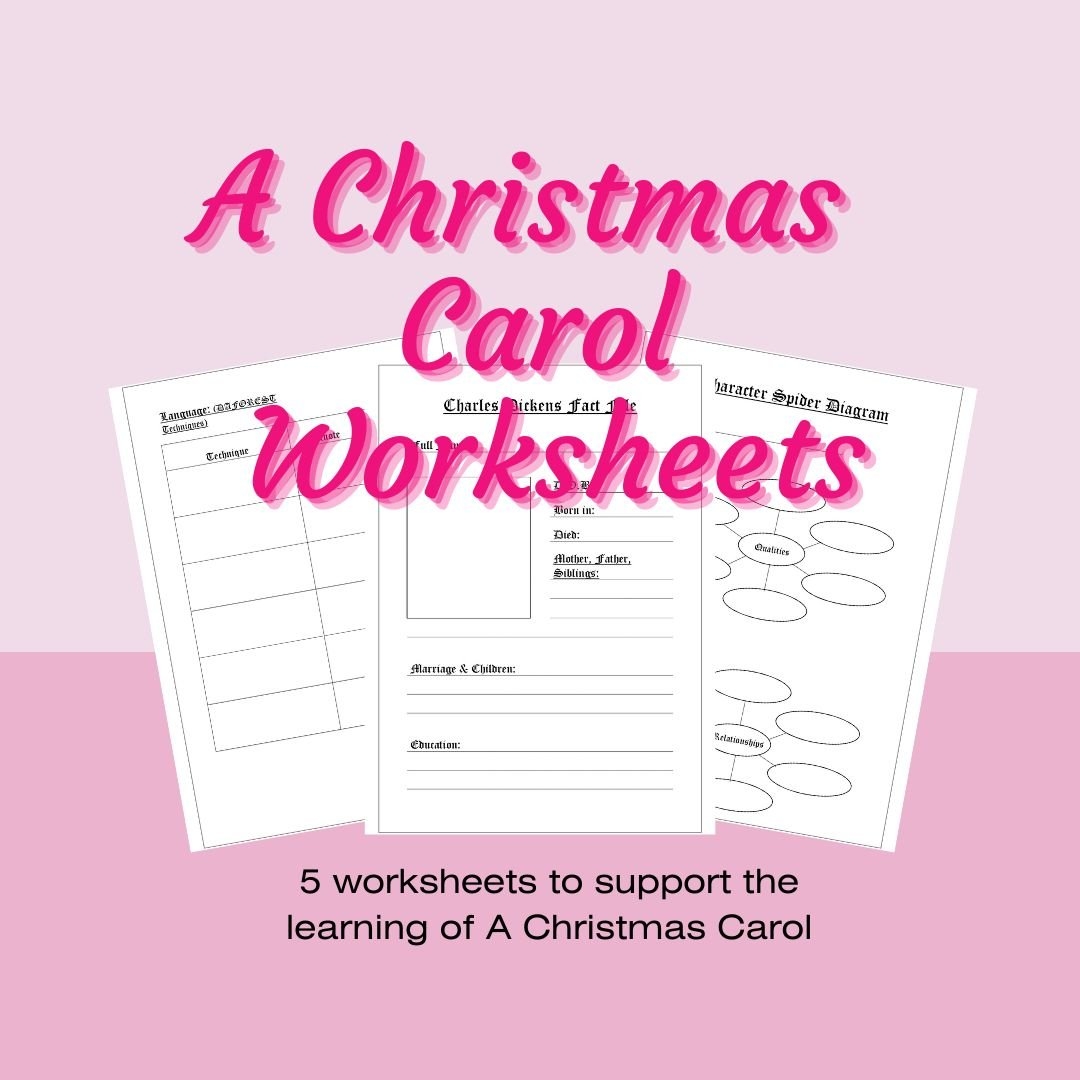 A Christmas Carol Worksheets Printable