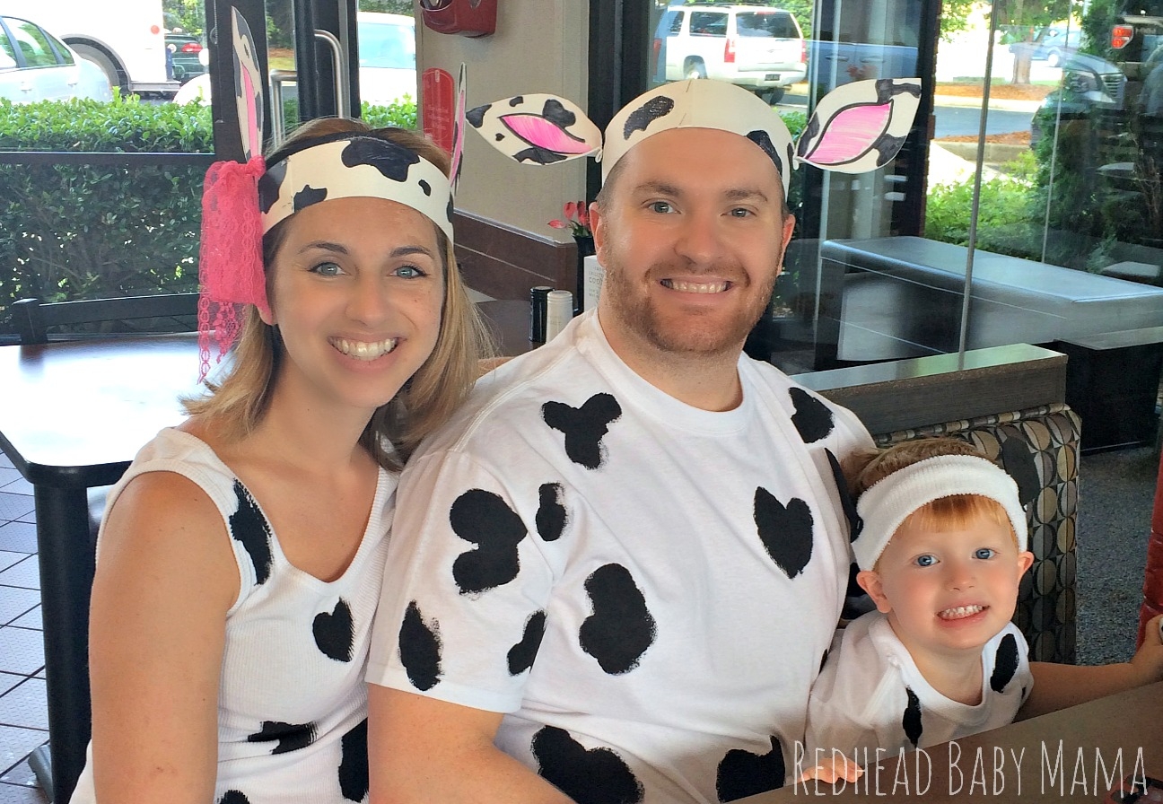 5 Easy Cow Costumes For Cow Appreciation Day Redhead Baby Mama Atlanta Blogger