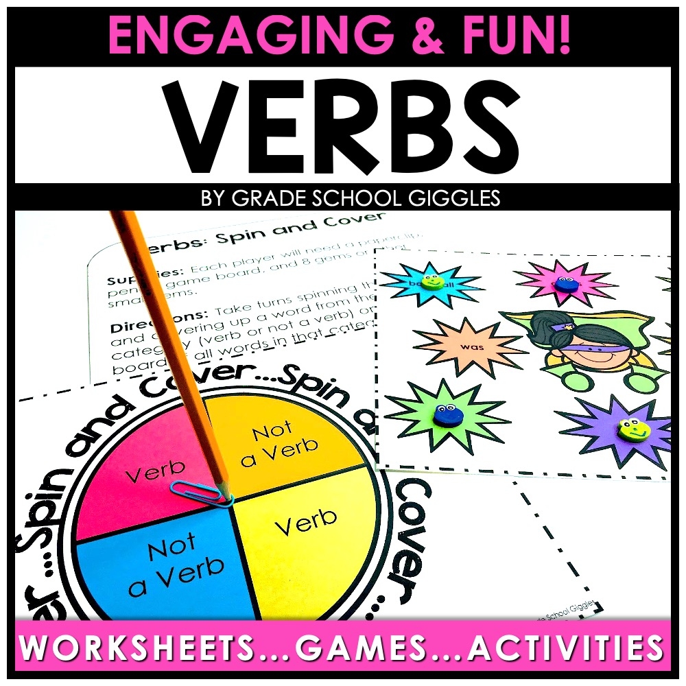 5 Fun Parts Of Speech Games And Printables Grade School Giggles