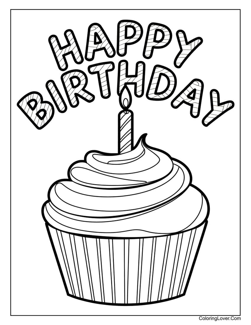 Printable Pictures Of Birthday Cakes