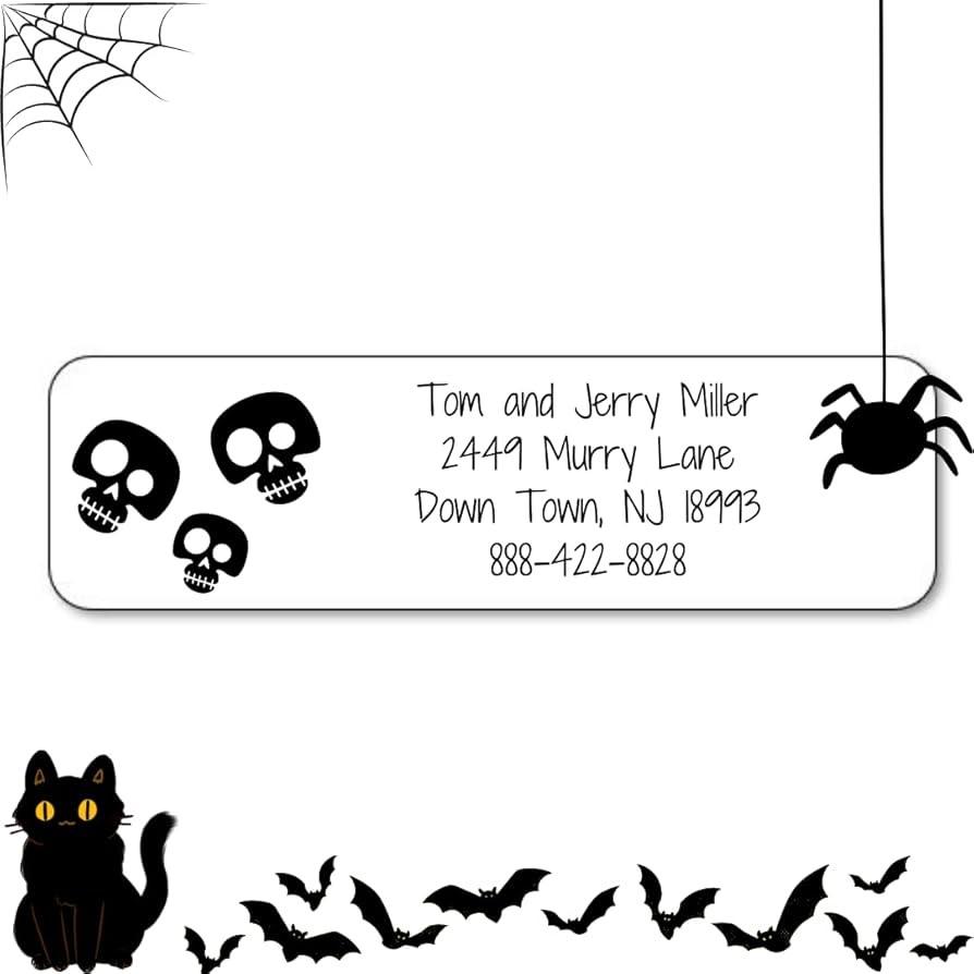 Amazon Return Address Labels Personalized Stickers 90 Halloween Labels Self Adhesive Sticker Labels On Label Sheets Custom Mailing Labels For Envelopes Etiquetas Personalizadas Skull Office Products