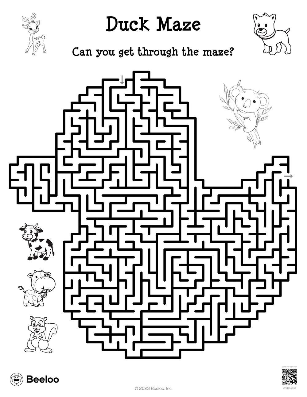 Printable Mazes For 1St Graders