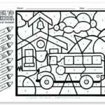 Back To School Color By Number Free Printable Persia Lou