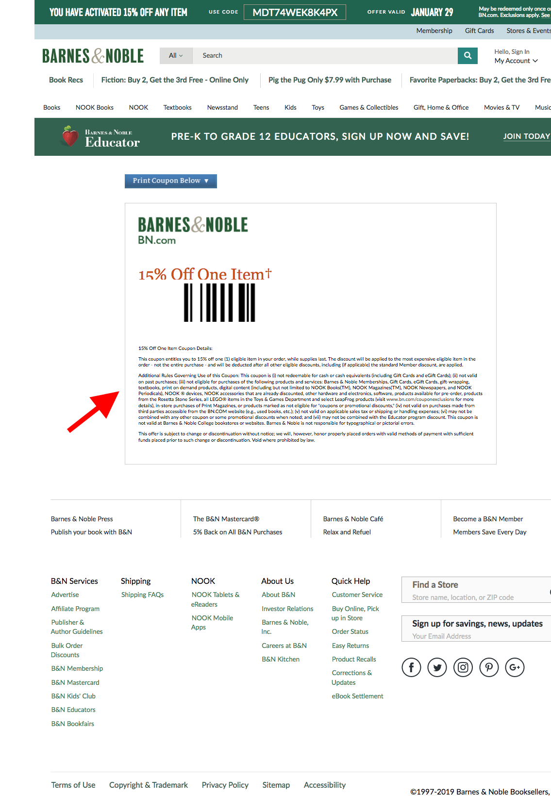 Barnes Noble s 15 Off Any Item Of Your Choice Coupon