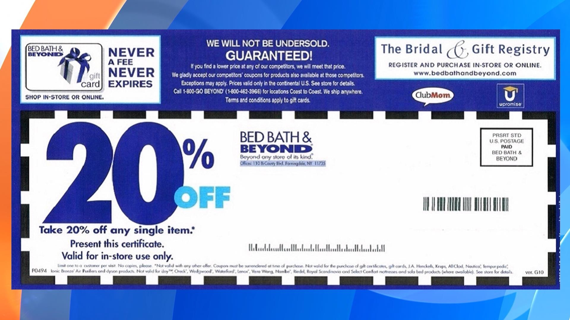 Bed Bath And Beyond Might Be Getting Rid Of 20 Percent Off Coupons