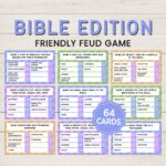 Bible Friendly Feud Bible Games Church Family Feud Bible Family Feud Bible Study Games Womens Ministry Etsy