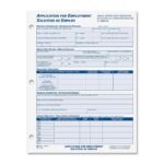 Cardinal Bilingual Employment Application Form OfficeSupply Worksheets Library