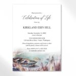 Celebration Of Life Invite Template For A Funeral Or Memorial