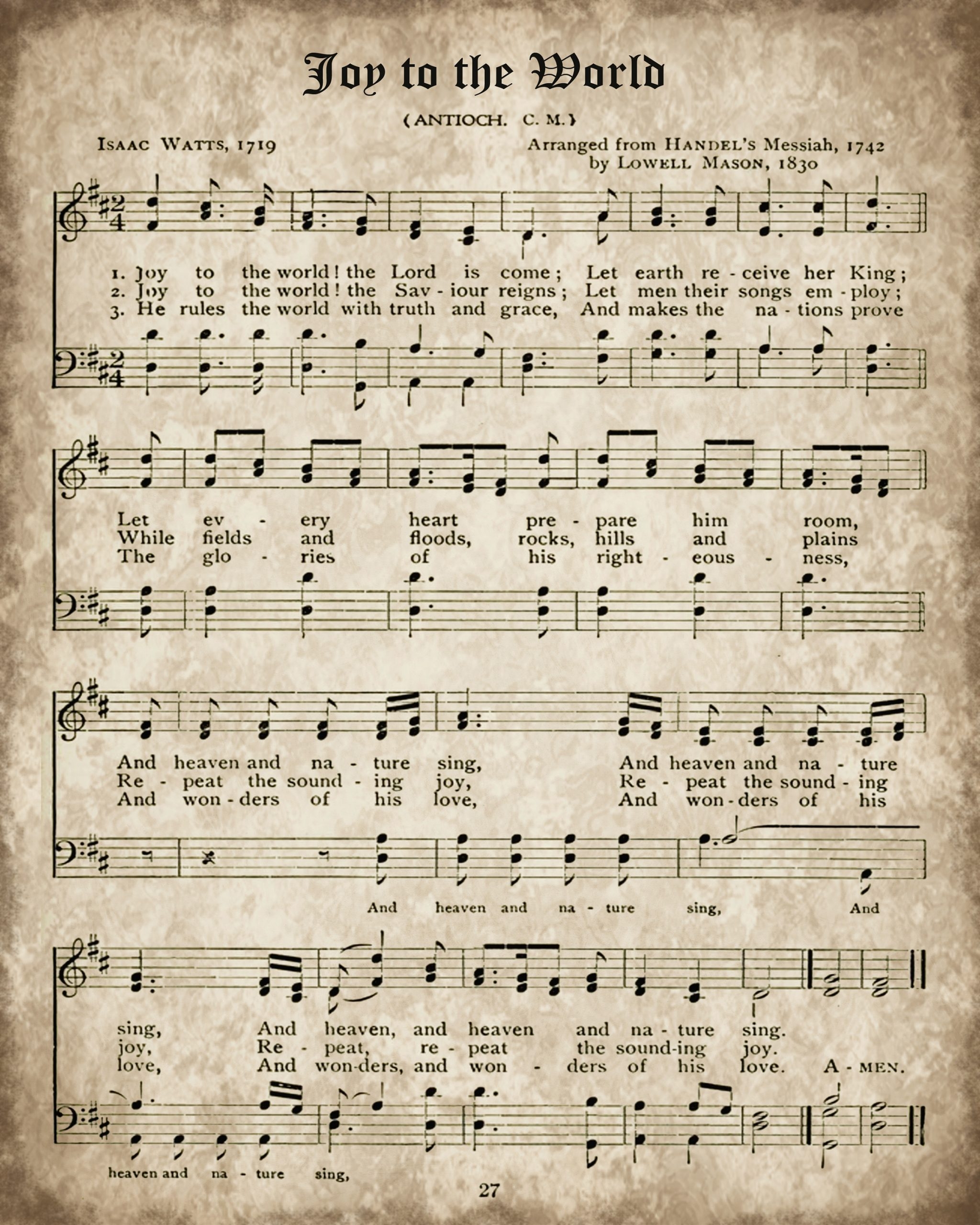 Printable Christmas Carols Sheet Music