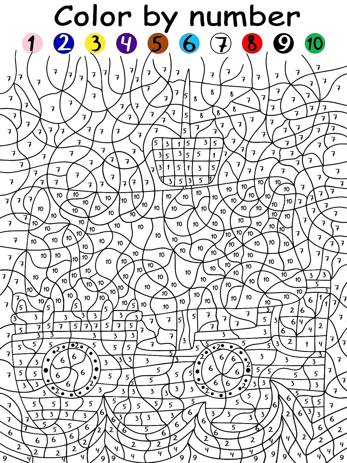Free Printable Color By Number
