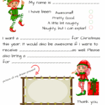 Dear Santa Fill In Letter Template Momdot