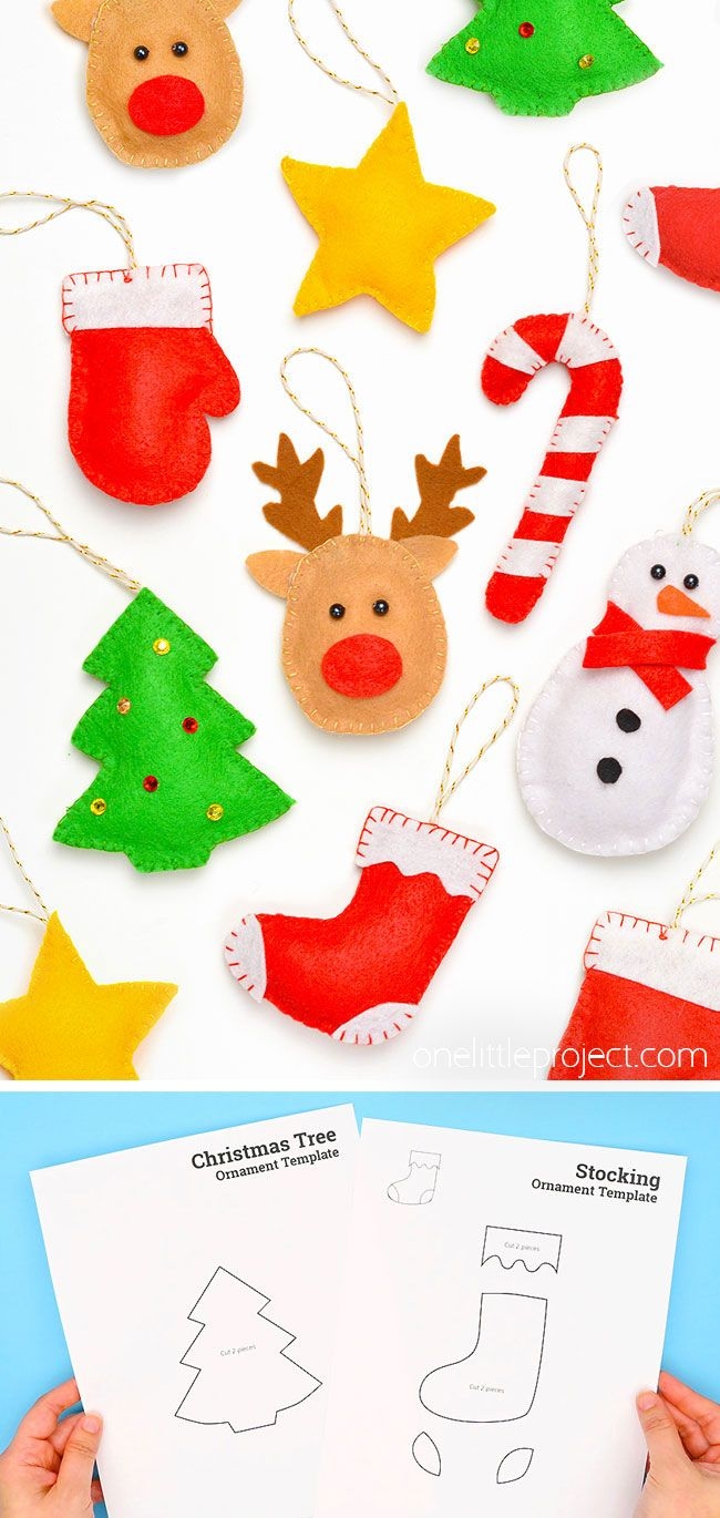 Free Printable Felt Christmas Ornament Patterns