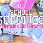 DIY How To Make Doll School Supplies EASY Working Note Books Paper Pencils More YouTube
