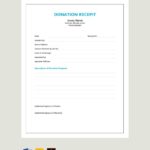 Donation Receipt Template In Excel Word PDF Pages Download Template
